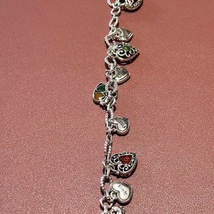 NWOT Brighton GO RED DRESS Charm Bracelet